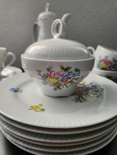 Porzellanservice 20-teilig Illmenau Henneberg Blumenmalerei