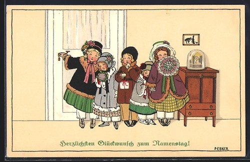 Künstler pauli ebner - künstler-ak,