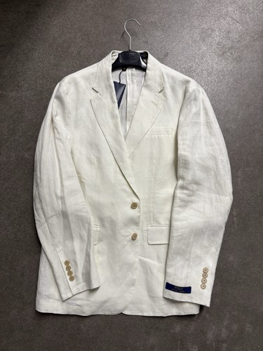 Weißer leinen blazer - leinen, ralph