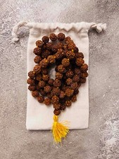 Rudraksha Samen Halskette, Länge 55 cm, 108 Samen, Herkunft Varanasi, Indien