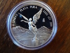 Libertad 2oz Silber Proof 2002 - Rarität nur 400 Stück