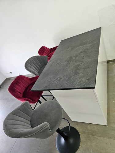 Moderne barhocker grau und - 4,