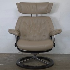 Stressless Skyline Signatur Sessel M Leder Cori Fog Wenge
