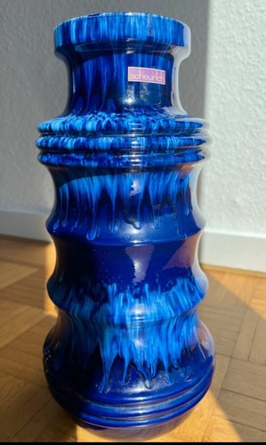 Scheurich vase blau ø13 - 41,