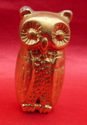 Kleine eule goldfarben - ,