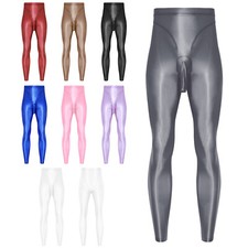 Herren Oil Shiny Tights Nylon