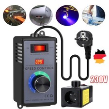 230V Drehzahlregler Drehzahlsteller Motordrehzahlsteuerung Ventilatoren Motoren*