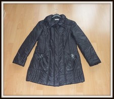 Steppmantel Wintermantel Leichtgewicht Kurzmantel 82 cm Gr. 42 schwarz