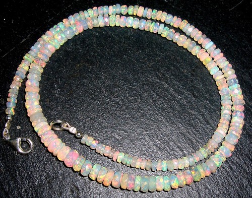 Welo opal kette 925 silber - -,