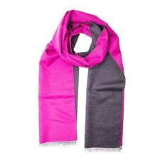 Schal Seidenflanell pink brombeere - sanft wie Kaschmir 100% Seide