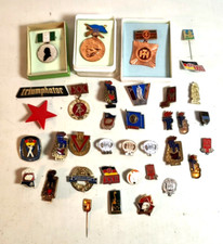 Lot Anstecknadeln JP Thälmann Olympia DDR GST Mockba FDGB Triumphator