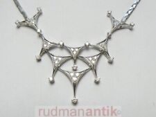 extravagantes filigranes COLLIER WEISSGOLD 585 m. zahlreichen DIAMANTEN punziert