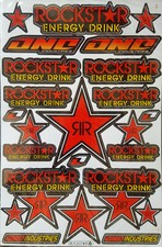 17 ROCKSTAR Energy Supercross Sticker Aufkleber, Set 27 x 18 cm neu 037