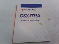 Suzuki Gsx-R 750 06 Bedienungsanleitung Wartung Französisch 9901102H5101F