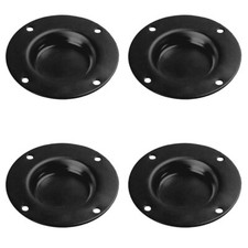 4 Adam Hall 4905 BLK Einbau Stapelmulden Stellmulden für Flightcase Gummifüße 