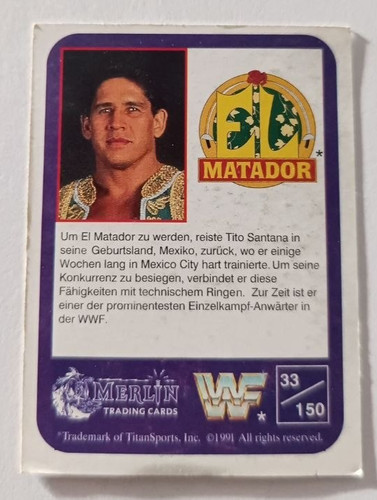 Wwf wrestling sammelkarte - wwf,