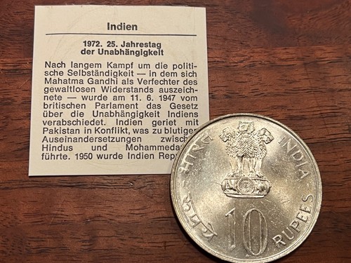 Indien rupees 1972 - 10, 25
