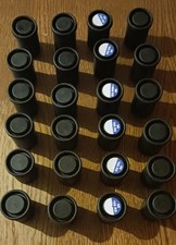 24 Filmdosen, schwarz, für Transport und Aufbewahrung; für Haushalt, Reisen etc.