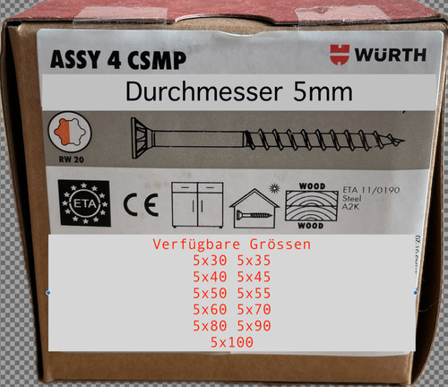 Würth schrauben assy csmp - würth,