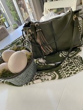 Marina Galanti❤️Made in Italy NEU! Handtasche boho Style oliv Np 59.90€ 