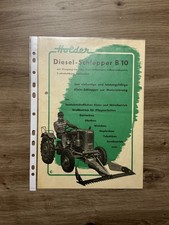 Orig. HOLDER B10 Traktor Prospekt Brochure Schlepper Landmaschinen Bulldog F7