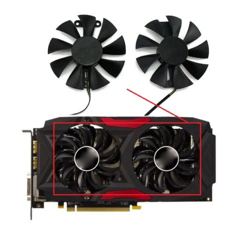 Pair fans cooling - fan, for