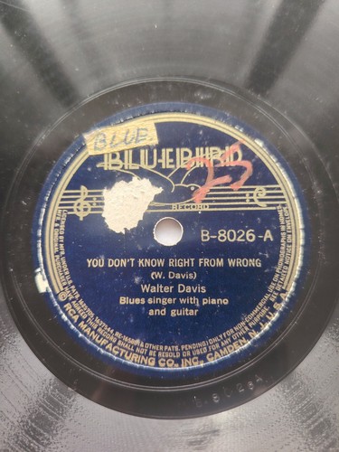 Walter davis blues rpm - walter, 78