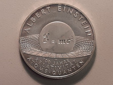 10 EURO  925er (18g) Silbermünze 2005: 100 Jahre Albert Einstein