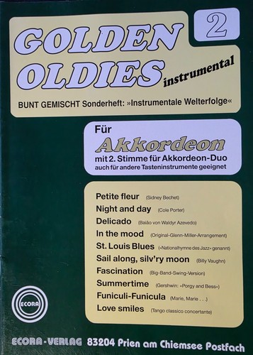 Noten akkordeon golden oldies - noten,