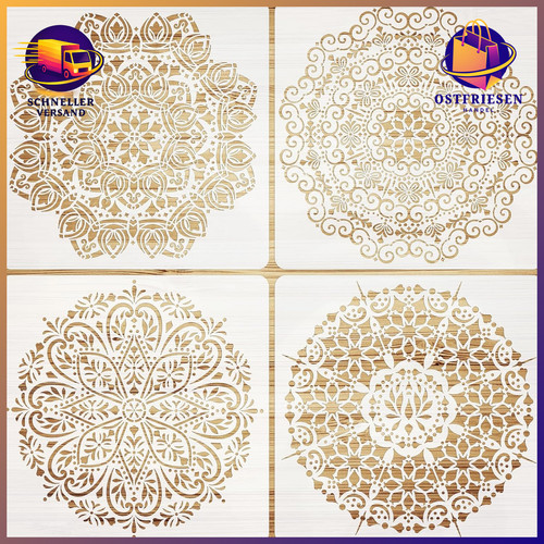 Stencil schablonen set mandala - schablonen,