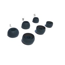 Ersatz-Silikon Ohrstöpsel für In-Ear-Kopfhörer 3,8 mm 4,5 mm S M Schwarz Neu DE