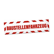 Baustellenfahrzeug Magnetschild Auto Baustellenschild Magnetfolie Geschenkidee