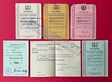 6 x DDR Dokumente 1966/67/69
