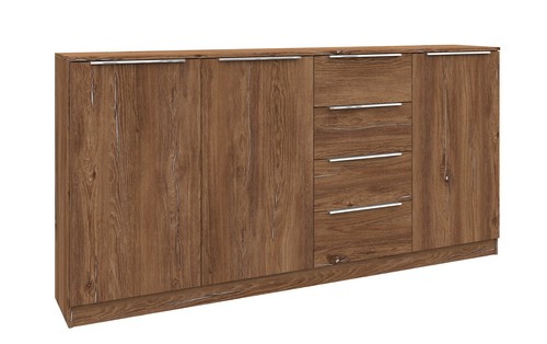 Highboard 200cm weiß - highboard,