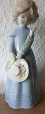 Porzellanfigur Frau mit Hut