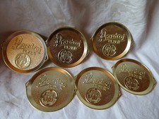 6 x Untersetzer ,Prazdroj Plzen ,Metall  ,10,5 cm