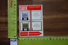 Alter Aufkleber Reise Wintersport Ski Snowboard Langlauf Wachs SWIX