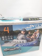 Intex aufblasbares Boot Freizeit Wassersport Excursion mit Aluminium Ruder Pumpe