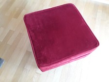 Hocker ,  Sitzhocker Microfaser Rot 50 x 50 cm NEUWERTIG  !