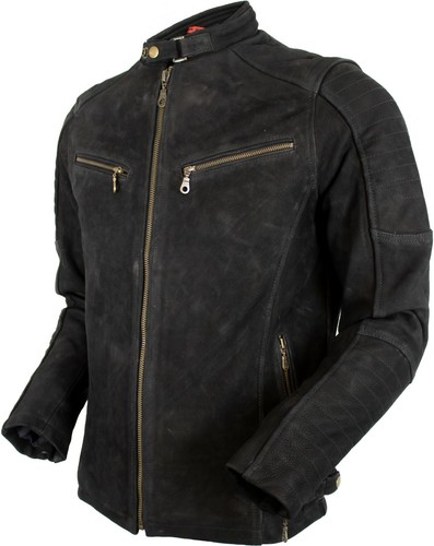 Biker lederjacke aus büffel - lederjacke,