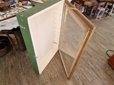 alter Schaukasten Vitrine shabby chic Flohmarkt Tischvitrine antik 91x61x14cm