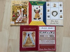 5x Kreuzstich Bücher Rico Design Haarländer Hohoff Bänder Ostern Sprüche Kinder