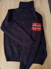 Rollkragenpullover Mc Neal,S,100%Lammwolle schwarz, neu, Schweiz, dick und weich