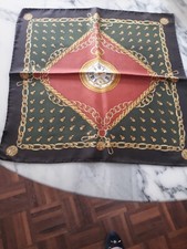 Windsor Seidentuch 42x42 cm handrolliert Motiv Taschenuhr mit Bienen