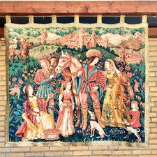Vintage luxuriös gobelin - vintage,
