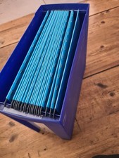 Büro Ablage  10 Hänger für DIA 4 , 1 Stück blau oder grau