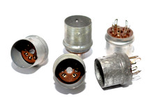 5x Miniature Röhren-Fassung / Röhren-Sockel von Preh, 7-polig, Tube Socket, NOS