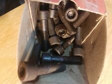 50 Stück Schrauben ESKA 12x50 Inbus Innensechskant,  schwarz, original DDR Ware 