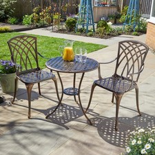 Braunes Bistro Set Outdoor