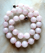 Vintage rosenquarz kette - vintage,